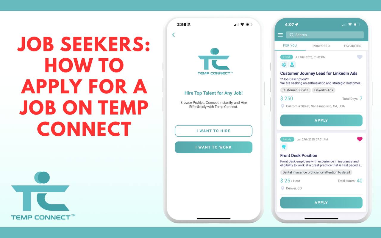 Job Seekers: How to Apply for a Job on Temp Connect
