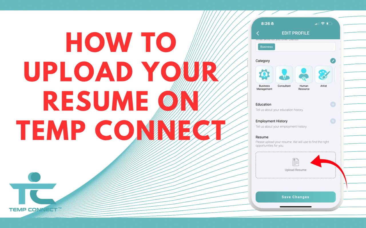How to Upload Your Resume on Temp Connect