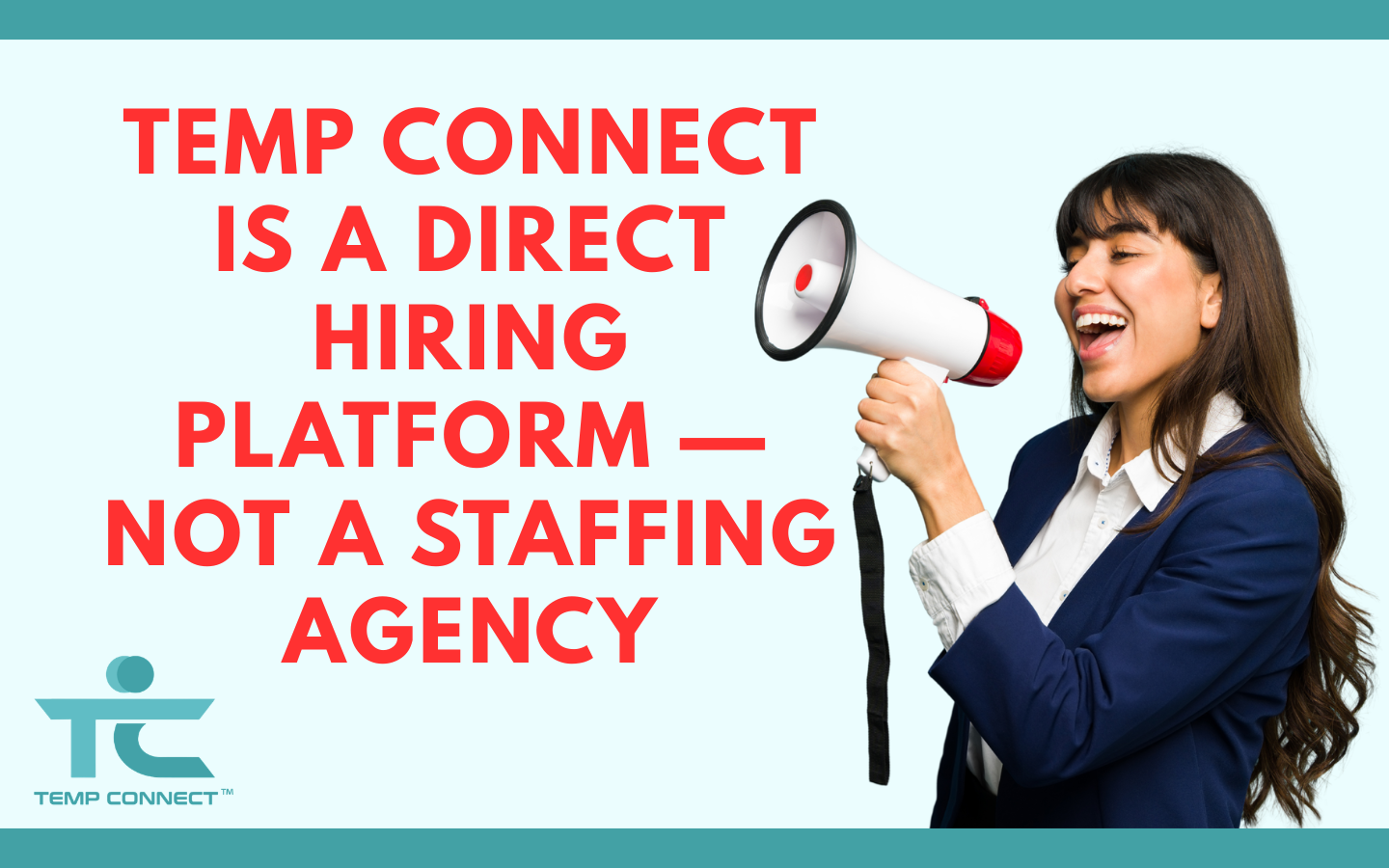 Temp Connect graphic about direct hiring platform