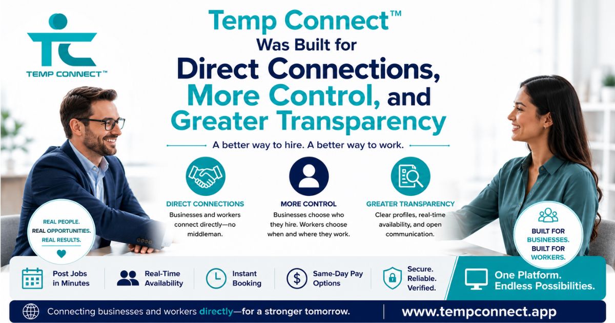 Temp Connect™ graphic highlighting direct connections, more control, and greater transparency.